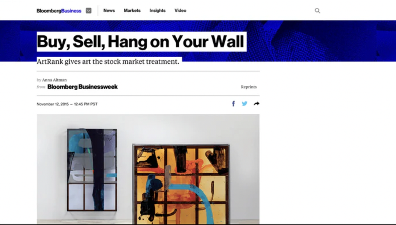 ArtRank Gives Art the Stock-Market Treatment